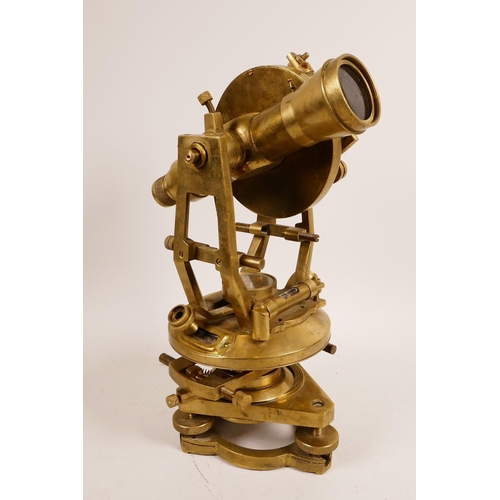 34 - A brass theodolite, A/F, 12