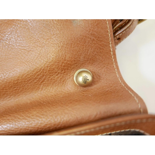 57 - A Mulberry 'Joelle' oak coloured leather shoulder bag, with original purchase receipt