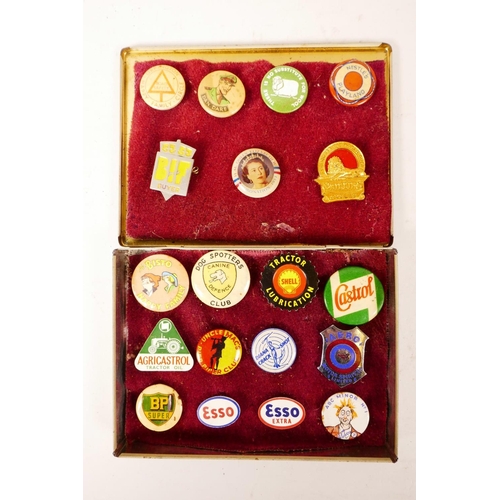 37 - Forty badges from the mid 1950s, including 'Dan Dare', 'Donald Duck Club', 'Butlin's 1955', 'Esso', ... 