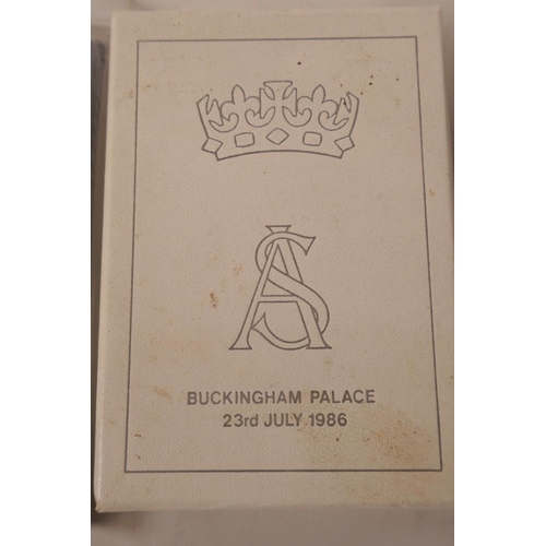 52 - Royal memorabilia, a boxed slice of cake from the wedding of Prince Andrew and Sarah Ferguson, 23rd ... 