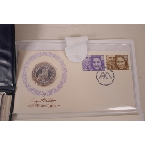 66 - Three collector's first day covers with medallions, Michelangelo's 500th anniversary, Concorde first... 