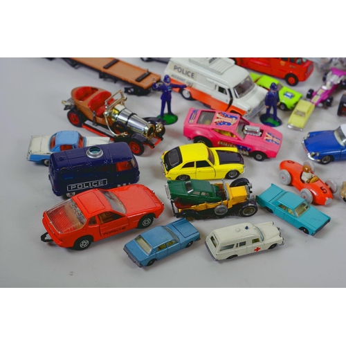 56 - A quantity of assorted Matchbox, Corgi cars etc