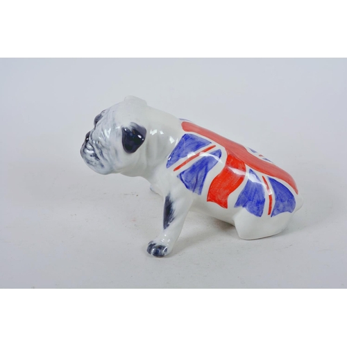 57 - A Carlton Ware 'British Bulldog' figure, 8½