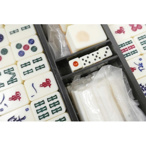 62 - A mahjong set in carry case