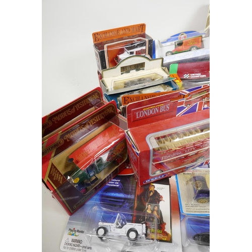 62 - Forty five boxed die cast model vehicles, from Matchbox, 'Models of Yesteryear', Corgi etc