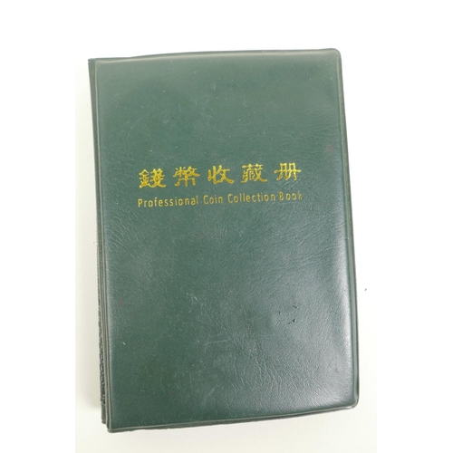 13 - A wallet of Chinese facsimile (replica) bronze coinage, 1½