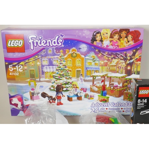 29 - A quantity of Lego sets, some boxed, to include 'Friends, advent calendar 41102', 'Minecraft 21120',... 