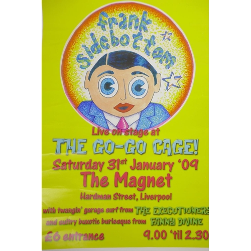 57 - Eight indie music gig posters etc, to include Frank Sidebottom, the Mighty Mighty Bosstones, the Dat... 