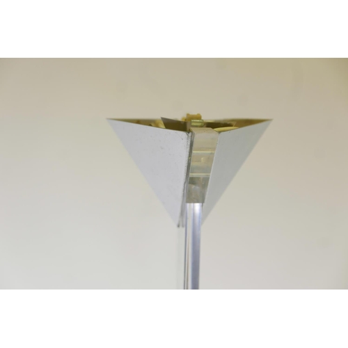 1022 - A lucite and chrome uplighter, 69