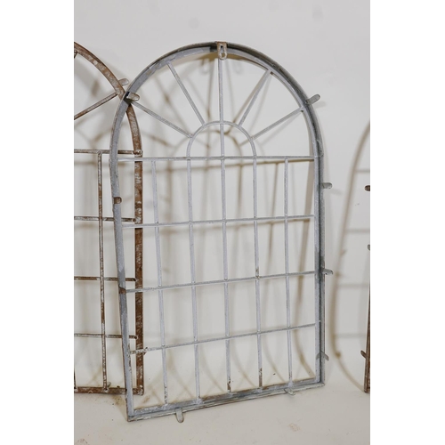 1269 - Three painted metal mirror frames, 14