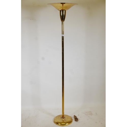 1274 - A brass uplighter, 70