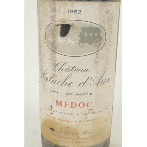 2 - A bottle of Chateau Patache d'Aux Medoc 1982