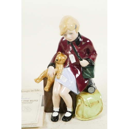 212 - A Royal Doulton limited edition figure 'The Girl Evacuee' no.7823 from the 'Children of the Blitz' s... 