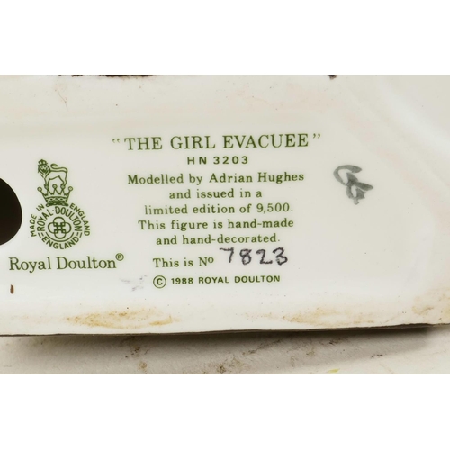 212 - A Royal Doulton limited edition figure 'The Girl Evacuee' no.7823 from the 'Children of the Blitz' s... 