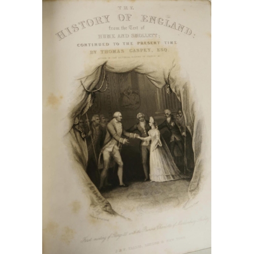 364 - Thomas Gaspey (1788-1871), 'The History of England; from the text of Hume and Smollett, continued to... 