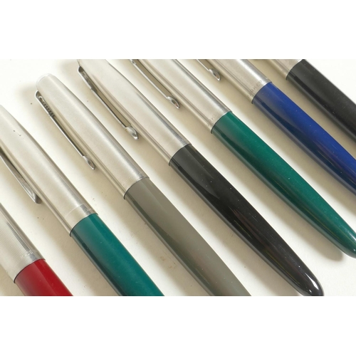 368 - A collection of seven Parker '21' fountain pens, 5