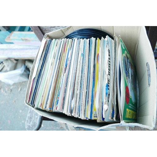 381 - A large collection of vinyl LPs and 7