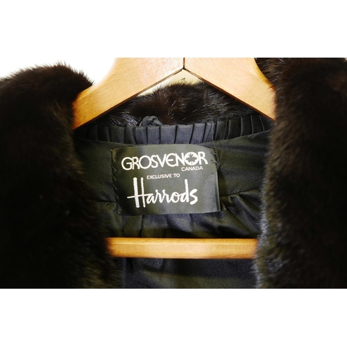 439 - A vintage Harrods ladies' mink fur coat by Grosvenor of Canada, in fine condition, 48