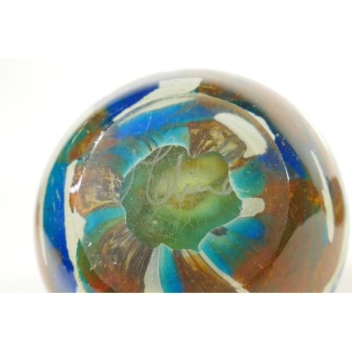 446 - A Mdina glass dump weight, 5