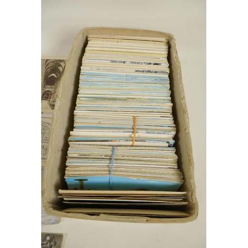 460 - A box of vintage postcards, mainly UK mainland, approximately 700