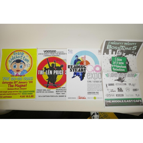 57 - Eight indie music gig posters etc, to include Frank Sidebottom, the Mighty Mighty Bosstones, the Dat... 