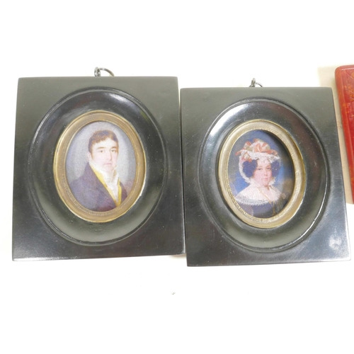 802 - Four pairs of miniature picture frames