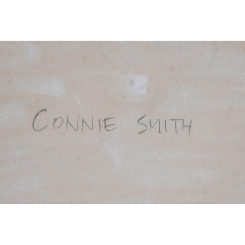 817 - Connie Smith, abstract, oil on canvas, 36½