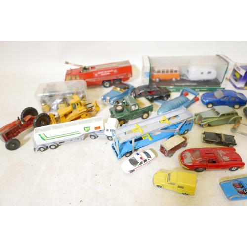 24 - A collection of die cast model vehicles including Dinky, Corgi etc