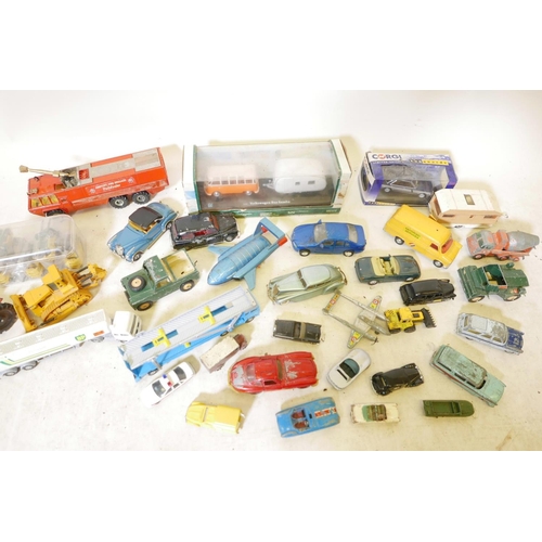 24 - A collection of die cast model vehicles including Dinky, Corgi etc