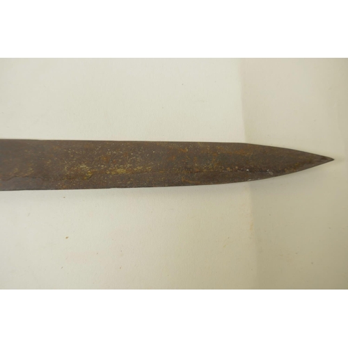 275 - A 'Colada del Cid' sword in Toledo steel, in the Renaissance style, the blade etched to the face 'Co... 