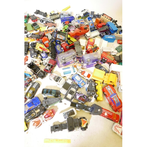 41 - A quantity of toy cars and other vehicles including Matchbox