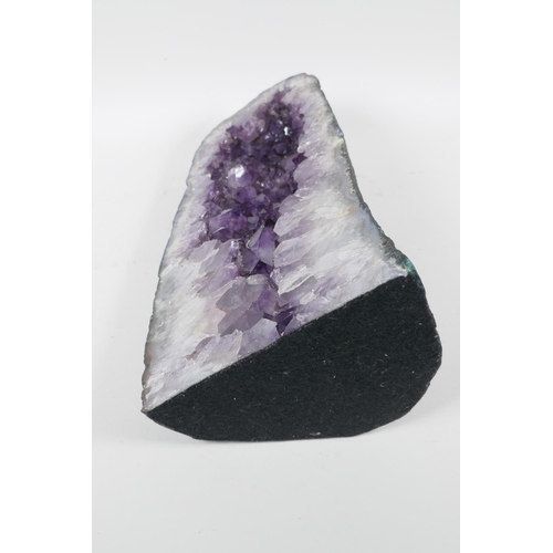 106 - An amethyst geode, 13½