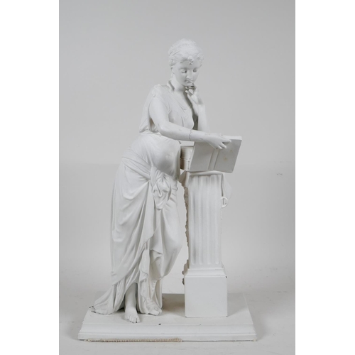 72 - A painted spelter figure, A/F, 13