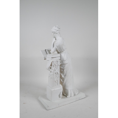 72 - A painted spelter figure, A/F, 13