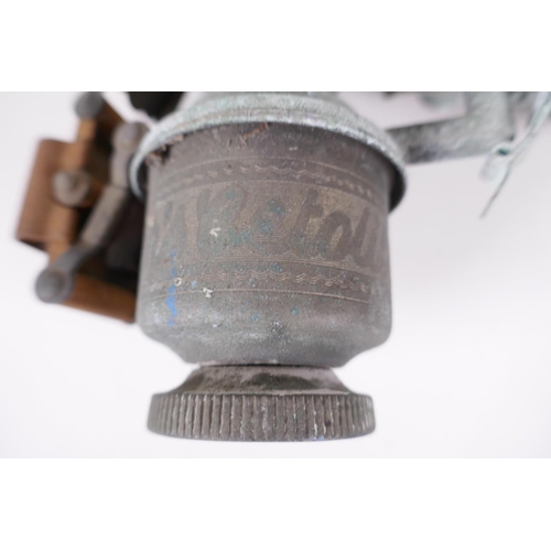 46 - A Millers Betolite carbide cycle lamp, 7