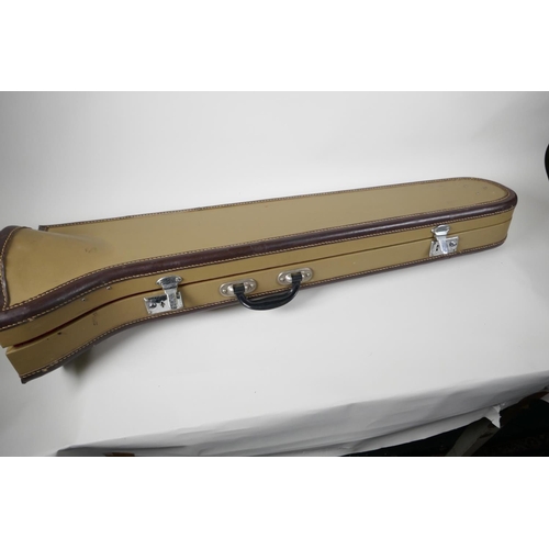 32 - A Skylark silver plated trombone, in fitted case