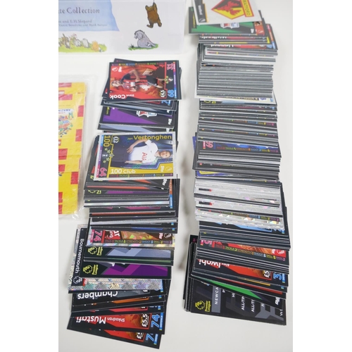 30 - The Complete Collection Winnie the Pooh books, sealed/unopened, a quantity of Match Attax, Fortnite ... 