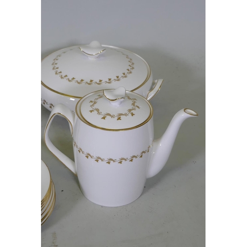 42 - An eight place setting Spode Delphi pattern dinner and tea service comprising two x 8