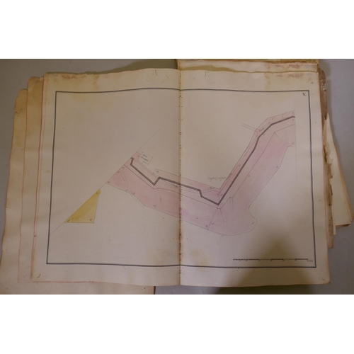 6 - Delineazione delle Nuove Mura di Genova, a copy made 1790 of the specifications and plans of the wal... 