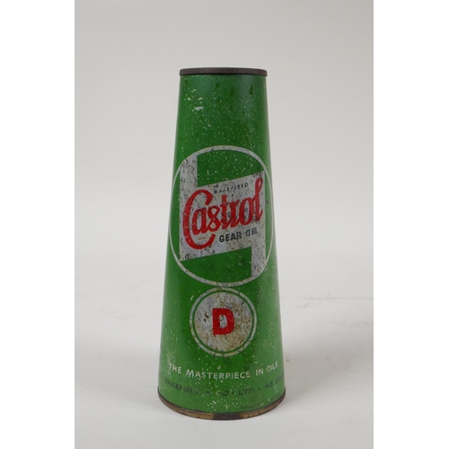 16 - A vintage Wakefield Castrol conical gear oil can, unopened, 8