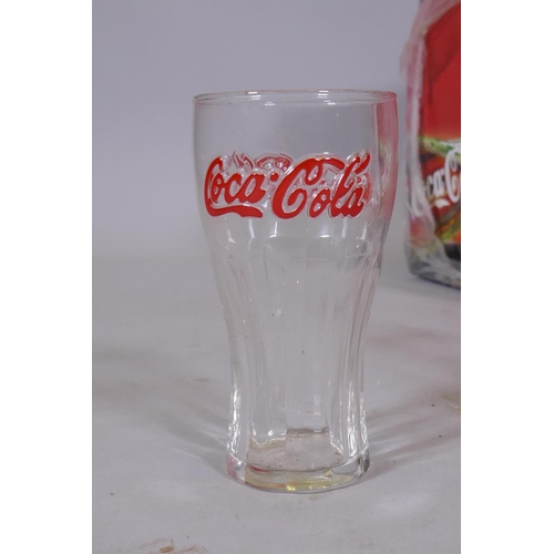 21 - Forty Coca Cola advertising drinking glasses, 6