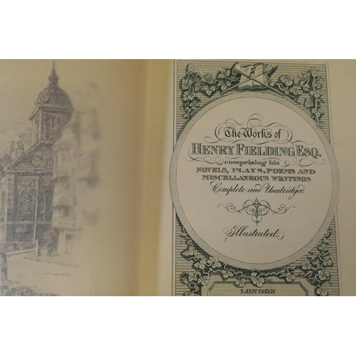 44 - The writings of Henry Fielding, Plays and Poems, five volumes, no 317/375 limited edition, published... 