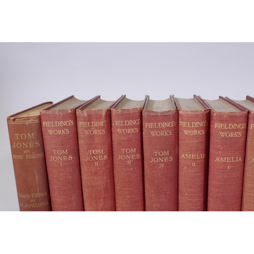 44 - The writings of Henry Fielding, Plays and Poems, five volumes, no 317/375 limited edition, published... 