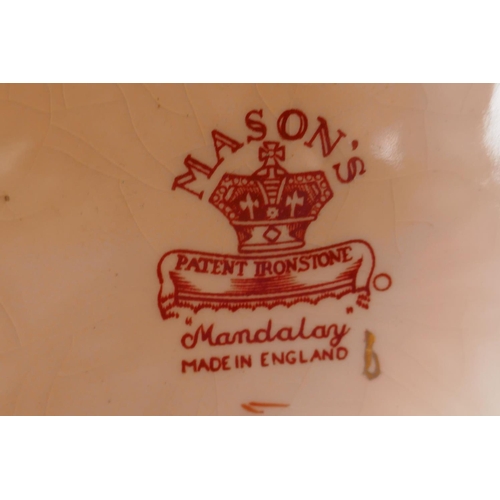 6 - A Masons Mandalay teapot, 9