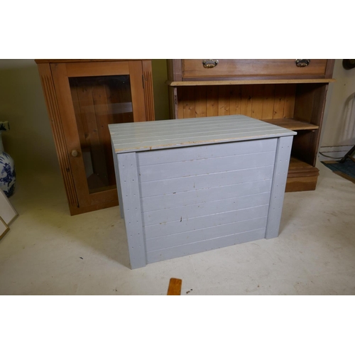 1209 - A pine cabinet with glazed door, 26