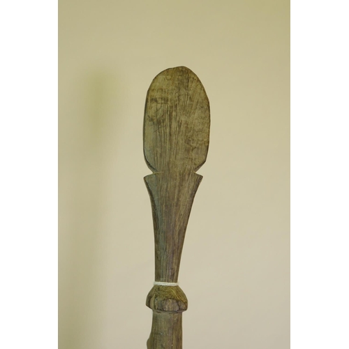 26 - A Fijian carved hardwood tribal paddle, 62