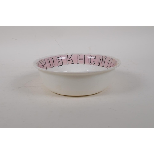 67 - A Wedgwood Eric Ravilious Alphabet bowl, circa 1937, 7