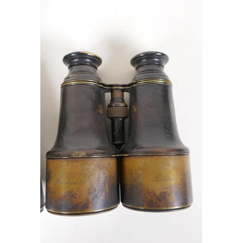 78 - Three pairs of C19th binoculars