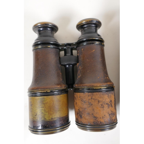 78 - Three pairs of C19th binoculars