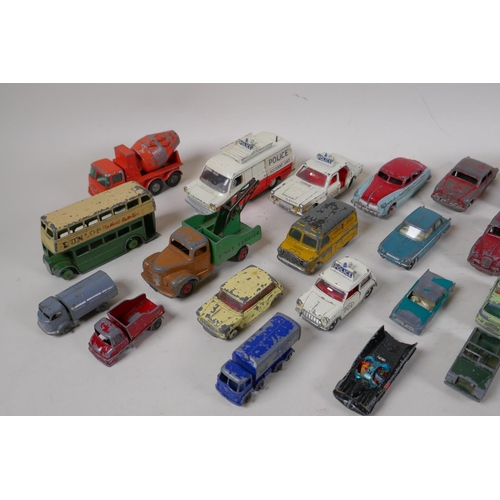 81 - A quantity of vintage die cast Dinky, Lesney and Corgi cars